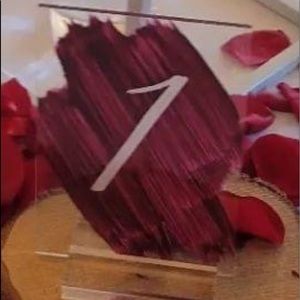 Acrylic Table Numbers 1-12